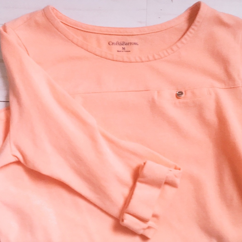 M Croft & Barrow Pink Long Sleeved Shirt
